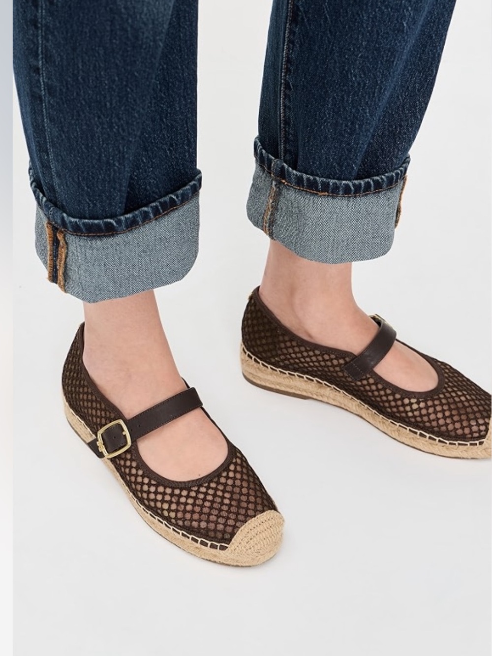 Sam Edelman Mackie Mesh Espadrille Mary
Jane Women's Brown cafe noir size 8